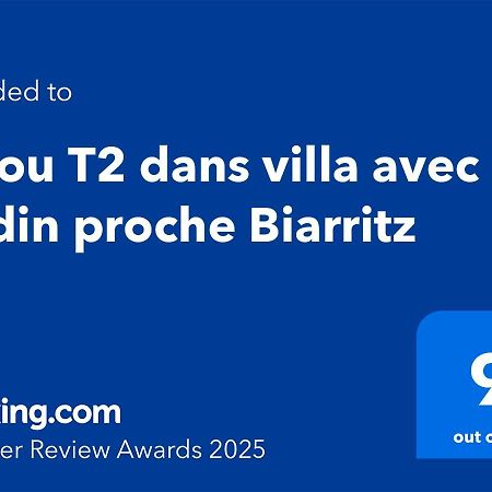 T1 ou T2 dans villa avec jardin proche Biarritz Anglet Extérieur photo