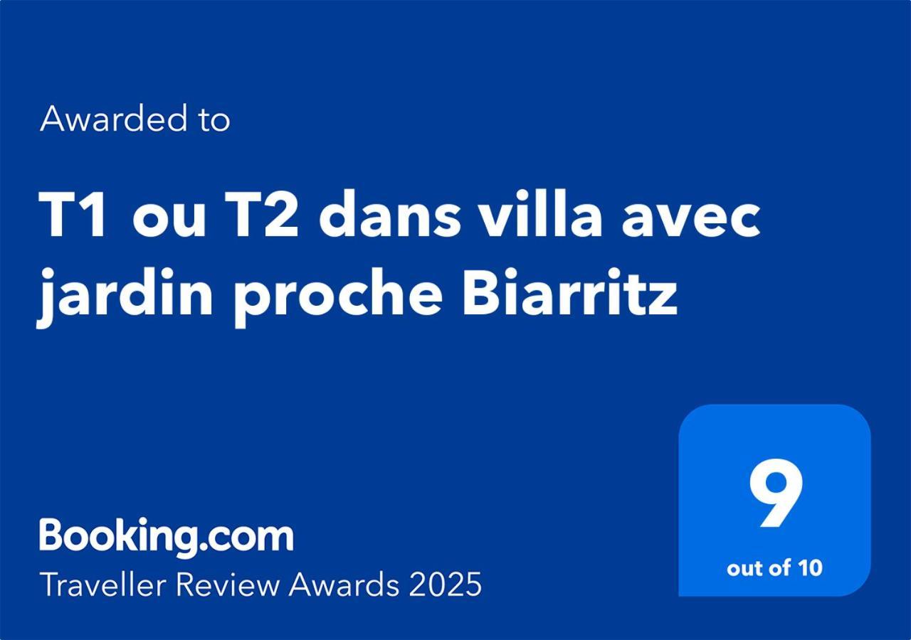 T1 ou T2 dans villa avec jardin proche Biarritz Anglet Extérieur photo